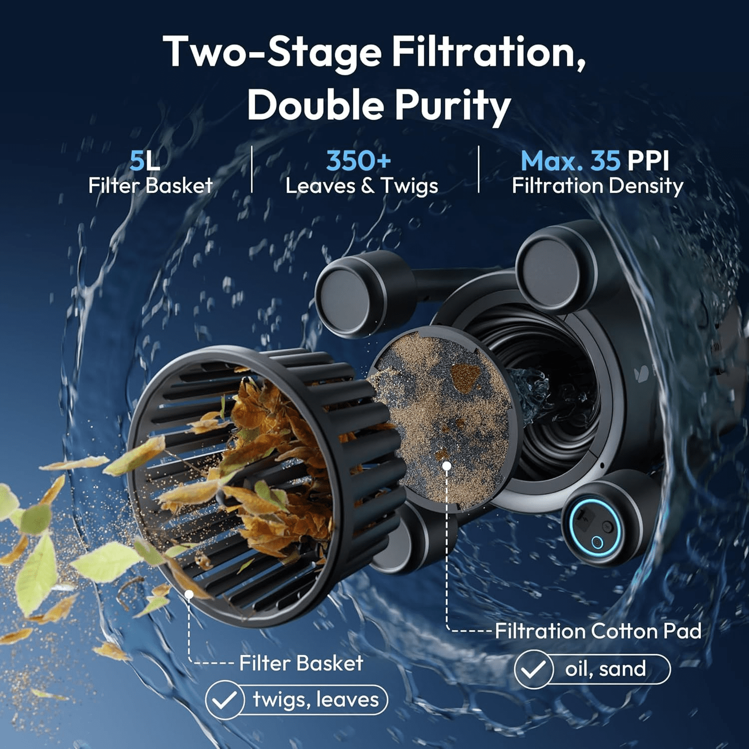 Robot écumoire de surface Bublue BuVortex V5 – Image 3