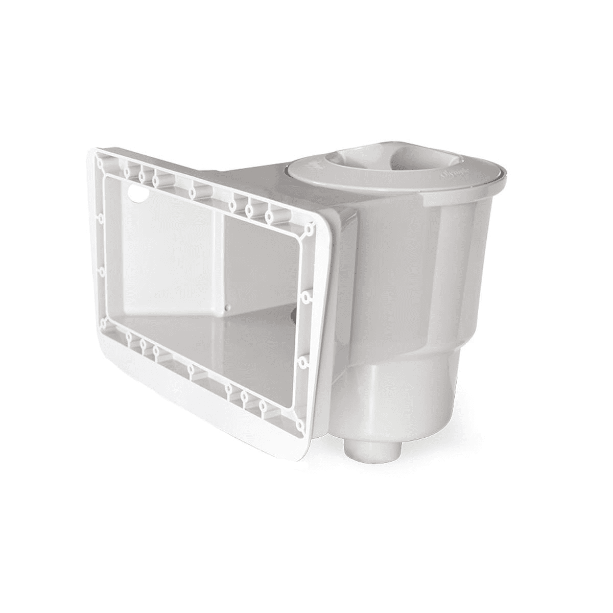 Écumoire murale complète à grande bouche blanche