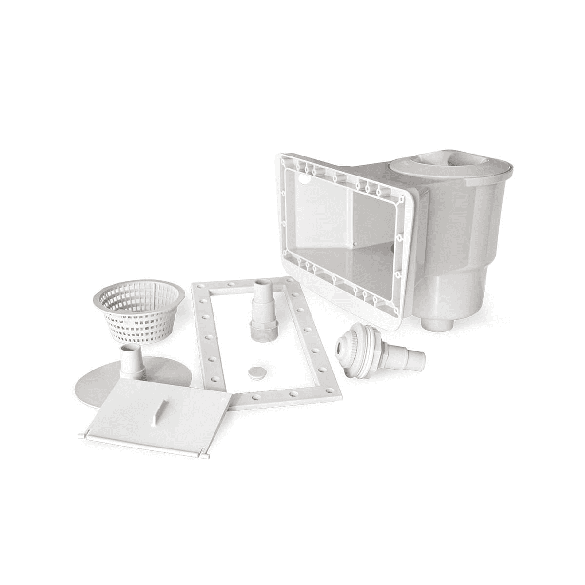 Écumoire murale complète à grande bouche blanche – Image 2