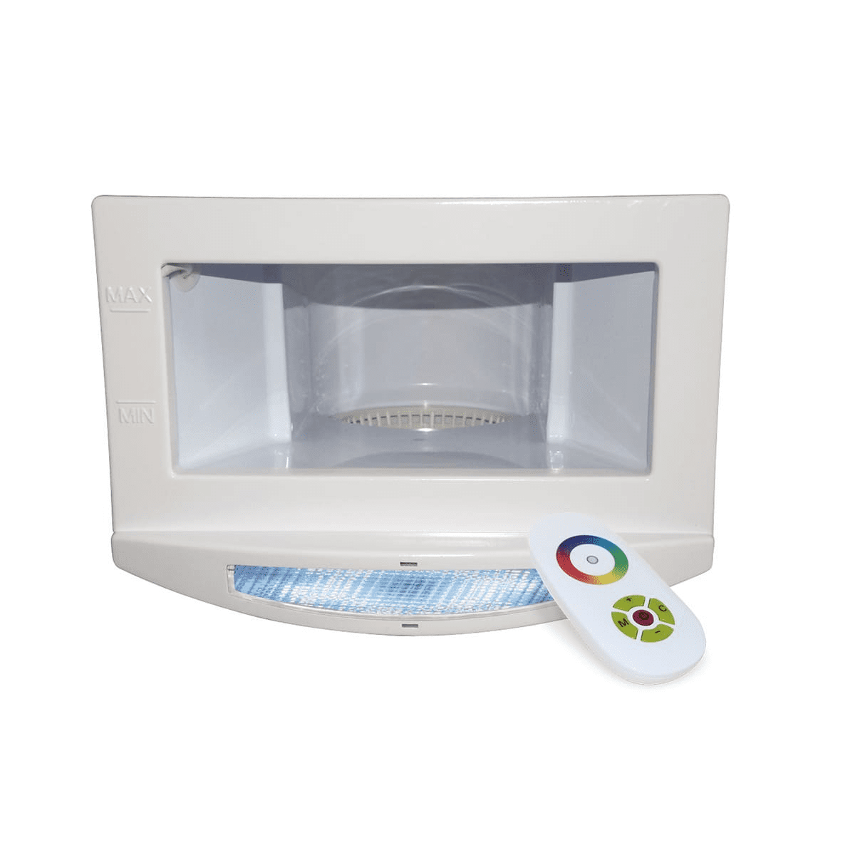 Cache-vis décoratif blanc lumière DEL multicolore